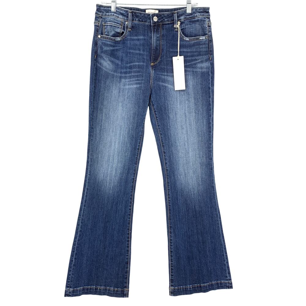 Driftwood Wyatt Bootcut Jeans Womens Size 31 X 32 Medium Wash Denim Distressed